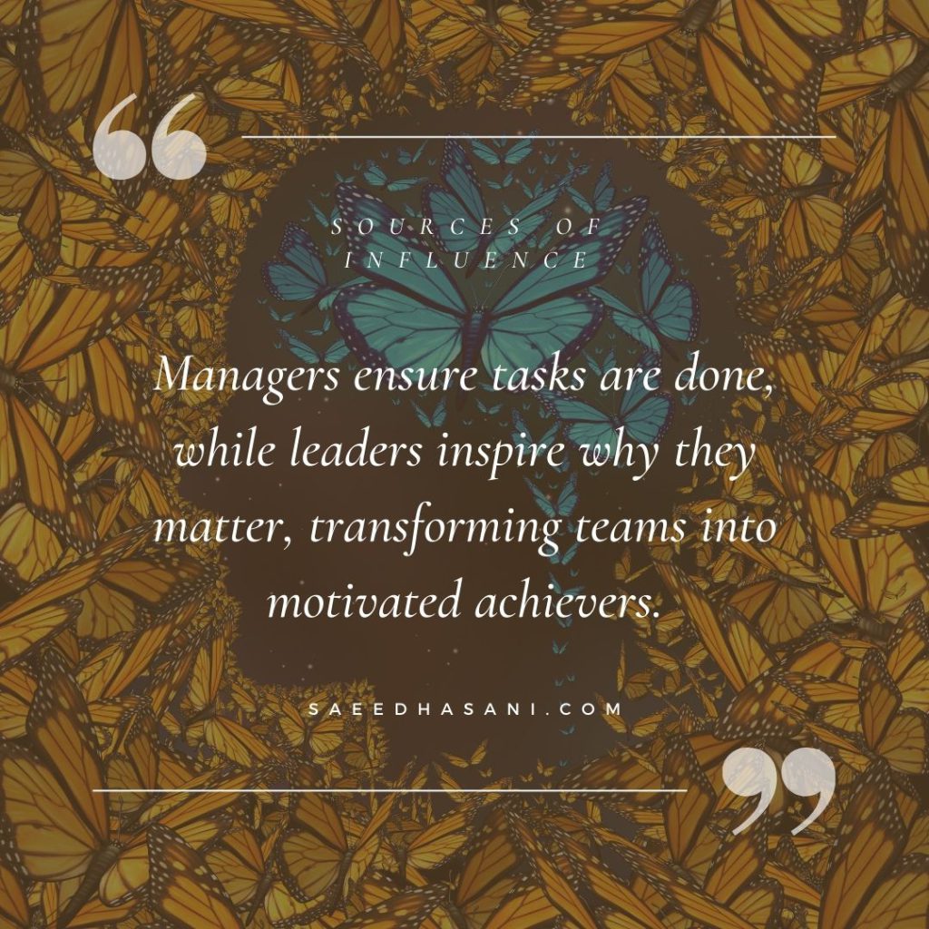 Leaders and managers