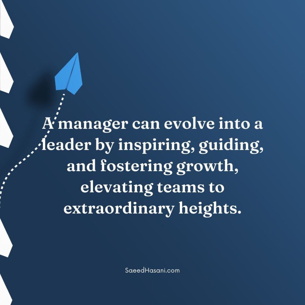 Leaders and managers