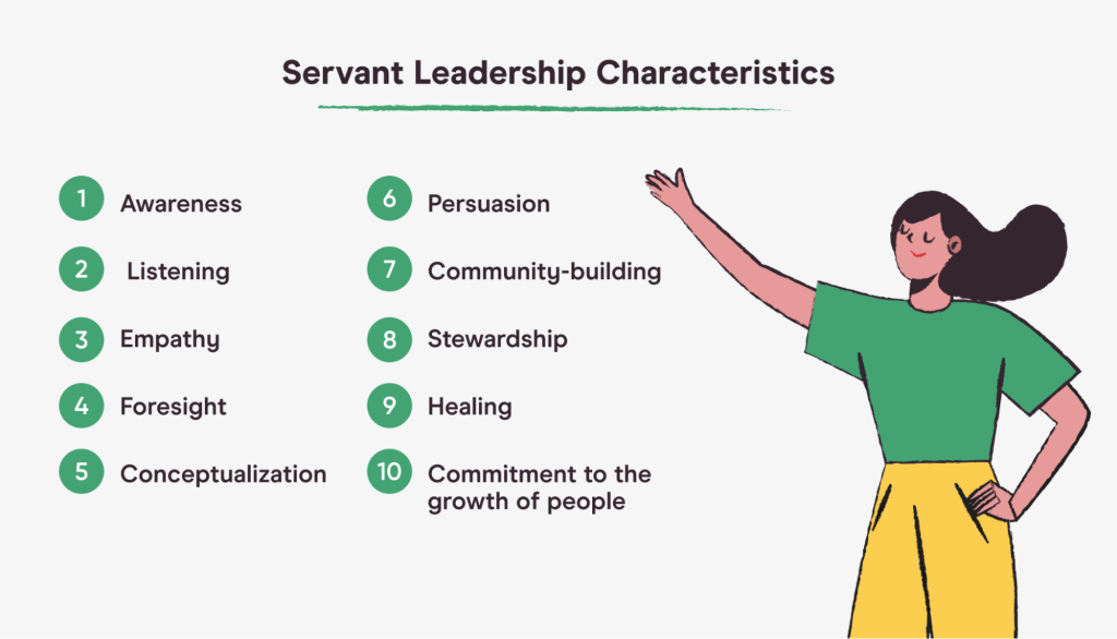 servant leadership characteristics