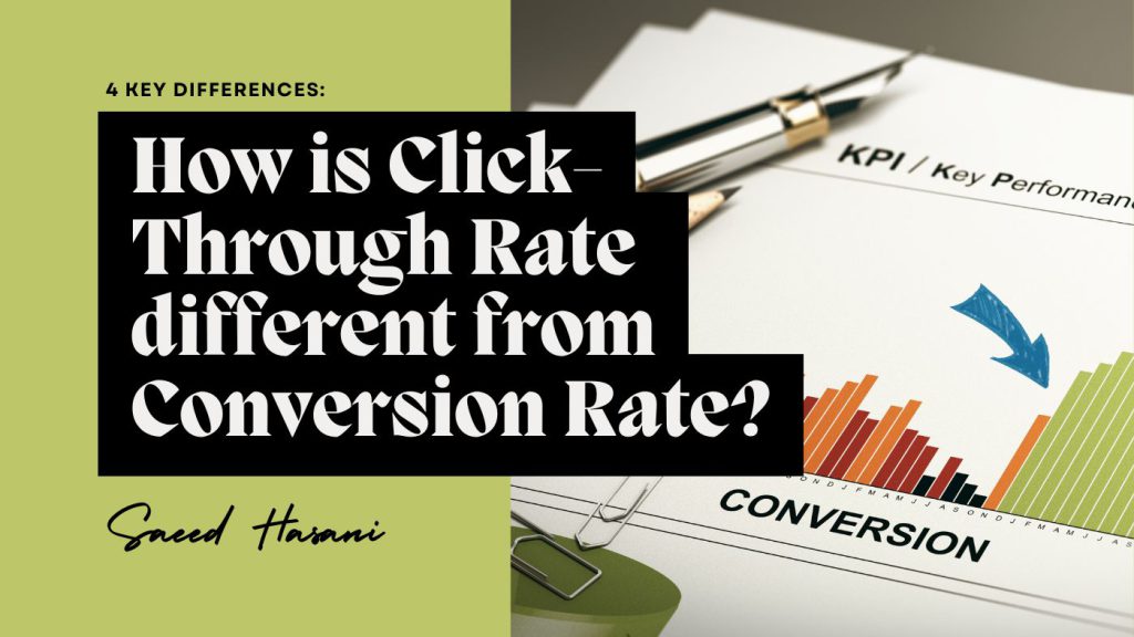 Click-Through Rate different from Conversion Rate